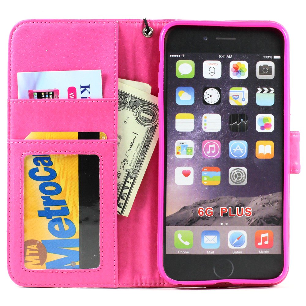 Iphone 6 discount plus purse case